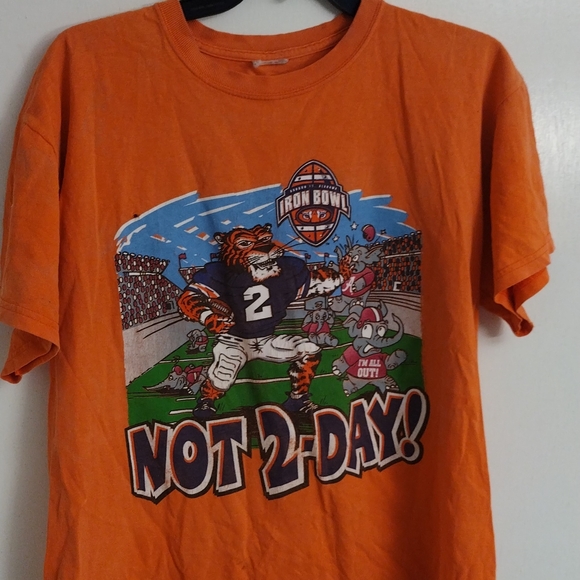 Retro Auburn Tigers Iron Bowl 2010 champions TShirt men's size large - Picture 4 of 5